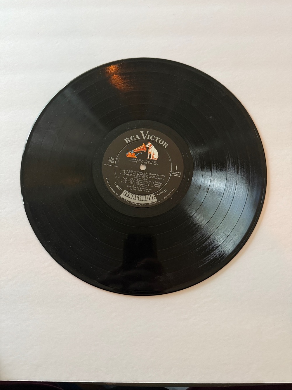 Any 3 for $50-Elvis 'How Great Thou Art' Vintage Album Art Print - Blue - Picture 3 of 4